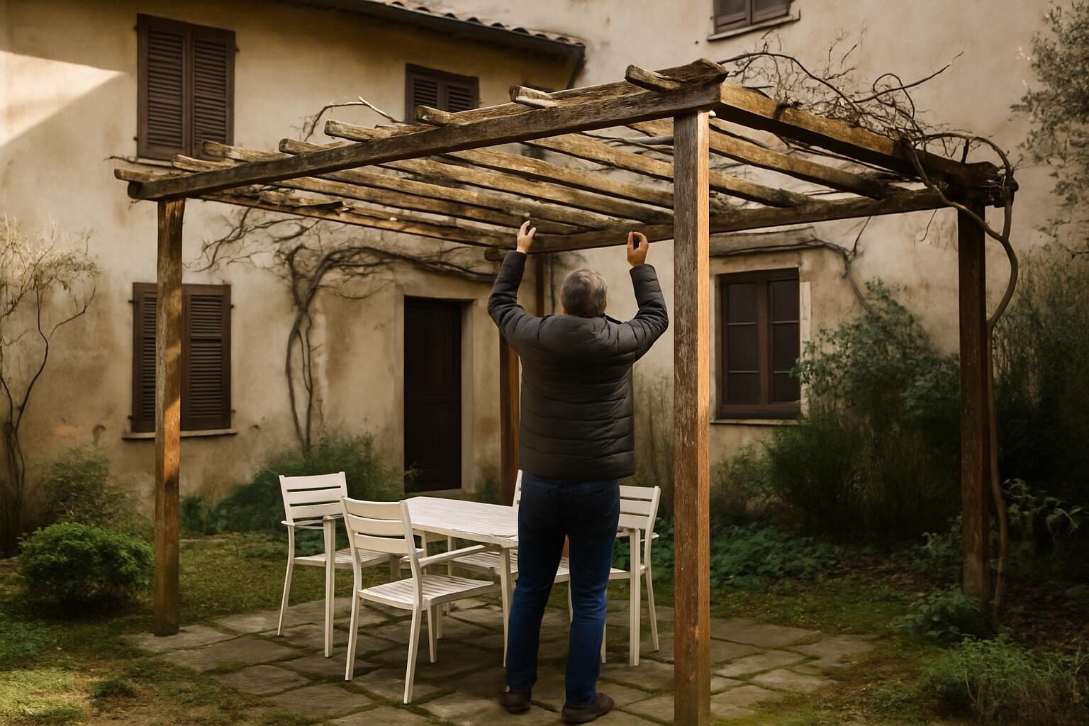 Pergolato: quali controlli fare dopo l'inverno prima di tornare a utilizzarlo